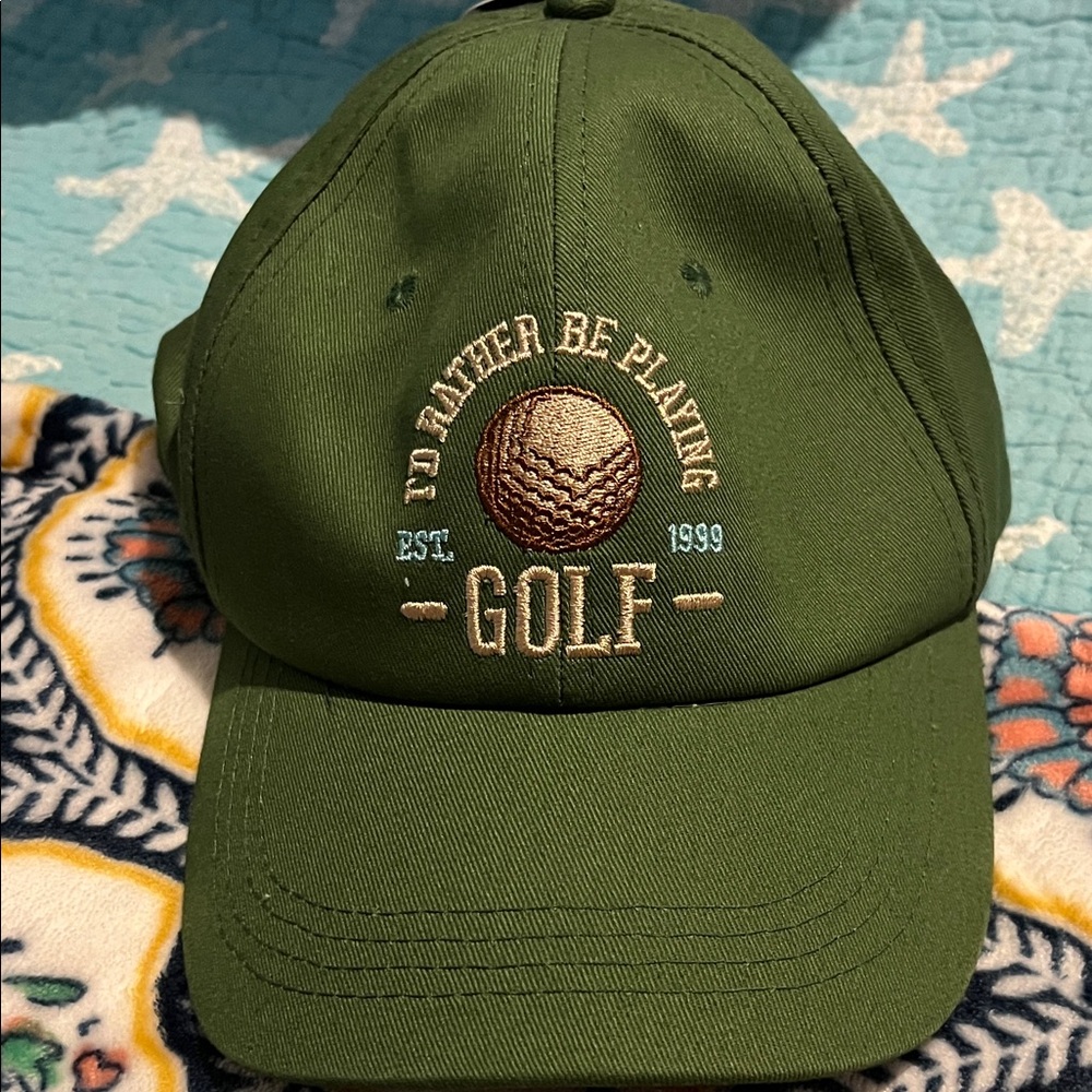 Green Golf Cap